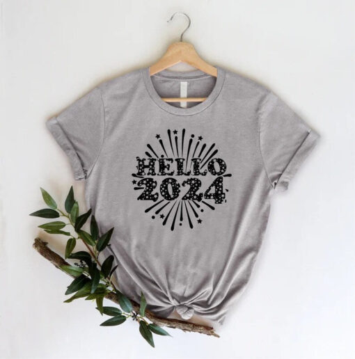 Fireworks Hello 2024 Shirt,Christmas Shirt