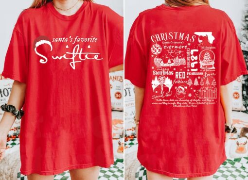 Santa's Favorite Taylor Version Shirt, Christmas Taylor's Version tshirt