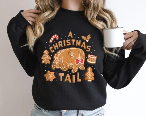 Eeyore Gingerbread A Christmas Tail Sweatshirt, Winnie The Pooh Sweatshirt