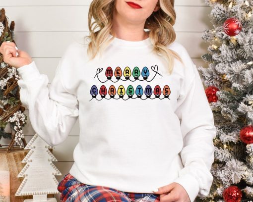 Merry Christmas Shirt, Christmas Lights Shirt, Christmas Lights Sweatshirt