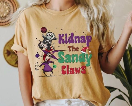 Lock Shock Barrel Kidnap The Sandy Claws Shirt, Disney Nightmare Before Christmas Tee