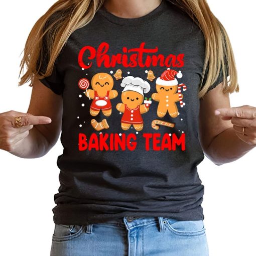 Christmas Baking Team Gingerbread Cookie Lovers Funny T Shirt