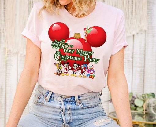 Mickey's Very Merry Christmas Party Ornament Shirt, Disney 2024 Christmas Shirt