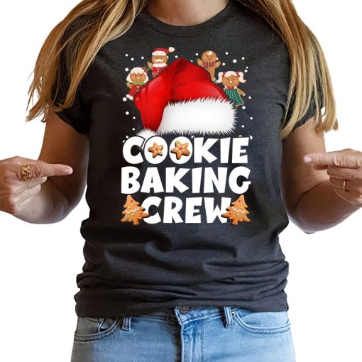 Cookie Baking Crew Christmas Santa Gingerbread Team T Shirt