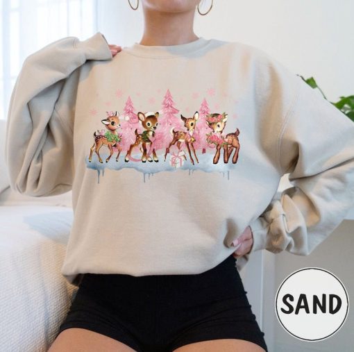 Vintage Christmas Reindeer Sweatshirt