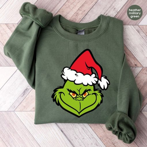 Christmas Grinch Long Sleeve Shirt, Grinch Holiday Hoodies