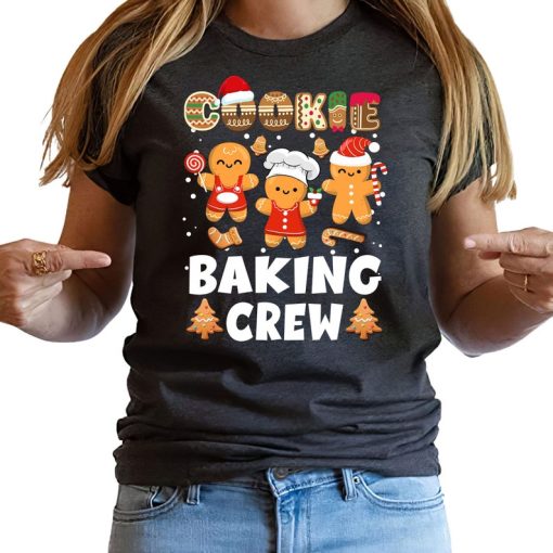 Cookie Baking Crew Christmas Cute Gingerbread Team TShirt Christmas Baking Crew