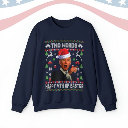 Joe Biden Ugly Christmas Sweater, Santa Joe Sweatshirt