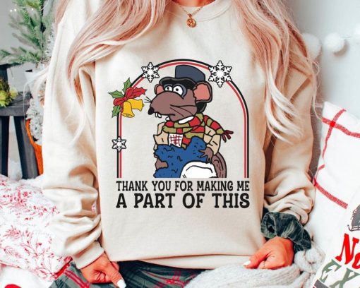 Retro Rizzo The Rat Thank You For Making Me A Part Of This Comfort Color Sweatshirt