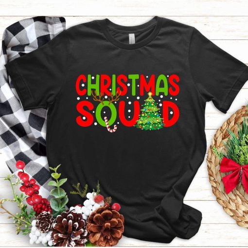 Christmas Squad Funny Xmas Tree Family Matching Pajamas T-Shirt