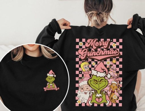 Retro Merry Grinchmas Sweatshirt, Grinch Christmas Sweatshirt