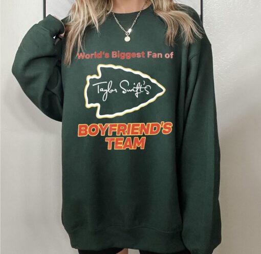 Taylor Swift Boyfriend's Team Sweatshirt | Go Taylor's Boyfriend Sweatshirt