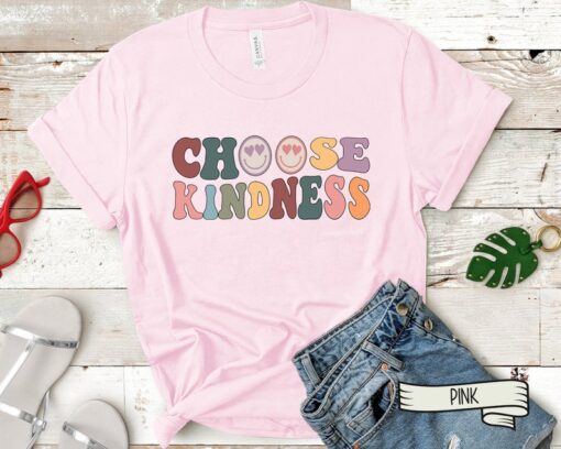 Choose Kindness shirt, Retro Teacher T-shirt, Cute Teacher shirt