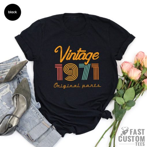 54th Birthday Shirt Vintage 1971 T Shirt 54 Years Old Tee Limited Edition