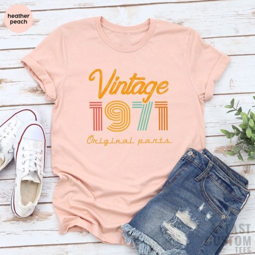 54th Birthday Shirt Vintage 1971 T Shirt 54 Years Old Tee Limited Edition