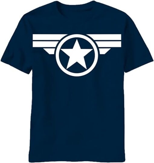 Marvel Men's Captain America Star T-shirt