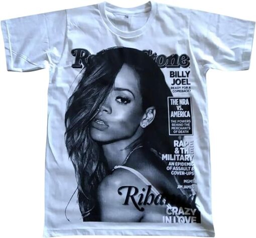 HOPE & FAITH Unisex Rihanna T-Shirt Short Sleeve Mens Womens