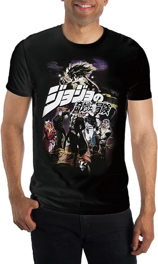 Bioworld Jojos Bizzare Adventure Mens' Part 3 Group T-Shirt