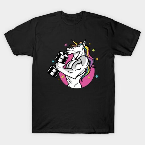 Workout Gym UNICORN fitness MUSCULAR T-Shirt