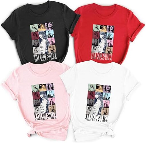 Taylor Swift Fans T-Shirt, Taylor ERAS Tour Shirt, Swiftie Lover Tee, ERAS Tour Outfit, Night Concert Apparel White