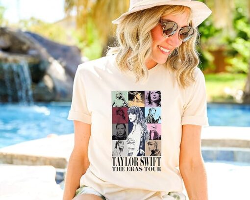 Taylor Swift Fans T-Shirt, Taylor ERAS Tour Shirt, Swiftie Lover Tee, ERAS Tour Outfit, Night Concert Apparel White