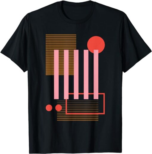 Minimalist abstract geometric graphic T-Shirt