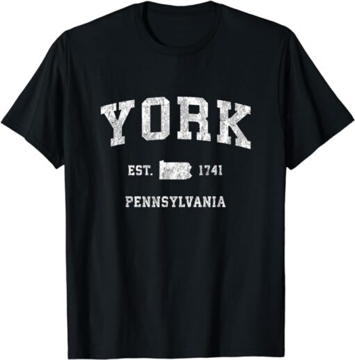 York Pennsylvania PA Vintage Athletic Sports Design T-Shirt