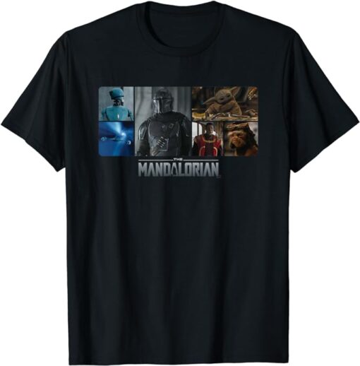 Star Wars The Mandalorian Season 3 Grogu Galactic Faces T-Shirt