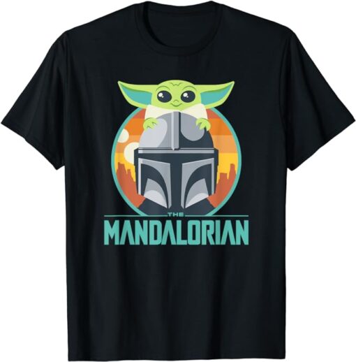 Star Wars: The Mandalorian Father's Day Cute Group Portrait T-Shirt