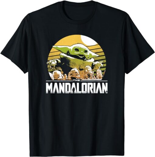 Star Wars: The Mandalorian The Child Vintage Cartoon Poster T-Shirt