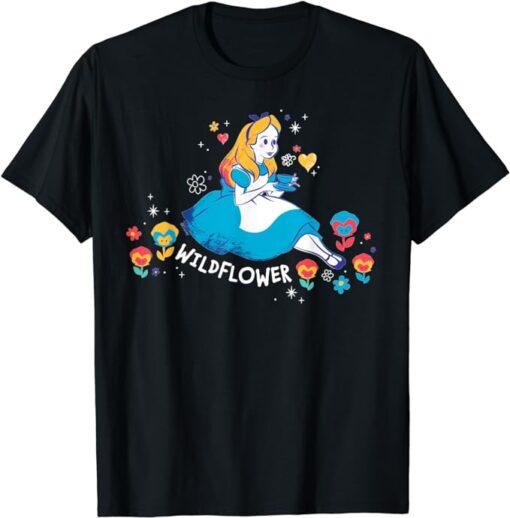 Disney Alice in Wonderland Wildflower Valentine’s Day T-Shirt