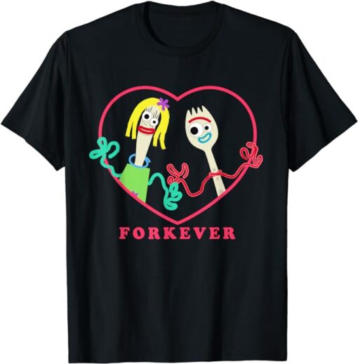 Toy Story 4 Forky and Girlfriend Forkever Valentine's Day T-Shirt