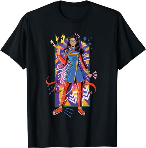 Marvel Ms. Marvel Kamala Khan Mural Art T-Shirt