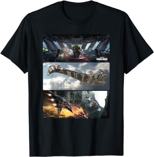 Star Wars The Mandalorian Season 3 Pirate Battle Concept Art T-Shirt