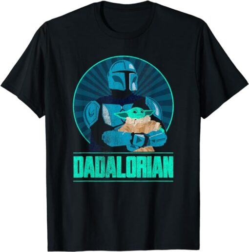 Star Wars: The Mandalorian Father's Day Dadalorian Retro T-Shirt