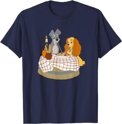 Disney Lady and Tramp Bella Notte Spaghetti T-Shirt T-Shirt