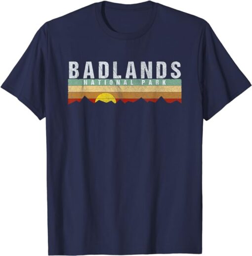 Vintage Badlands National Park Retro T-Shirt