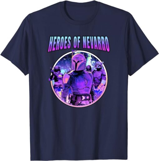 Star Wars: The Mandalorian Heroes Of Nevarro Retro Portrait T-Shirt