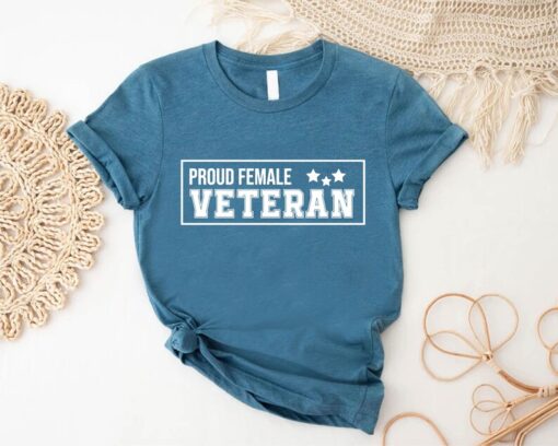 American Girl Shirt, Proud Female Veteran Tshirt, Strong Women Shirt, Gift for Her, Feminist Tee, Gift for Women