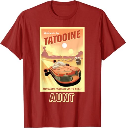 Star Wars Tatooine Matching Family AUNT T-Shirt T-Shirt