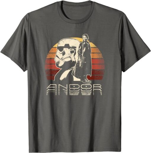 Star Wars: Andor Cassian and Stormtrooper Sunset T-Shirt