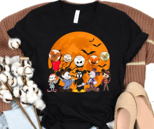 Disney Mickey Horror Characters Halloween Unisex Shirt