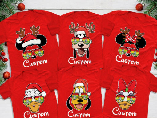 Disney Family Christmas Shirts, Disney Christmas matching shirts, Disney Family shirts