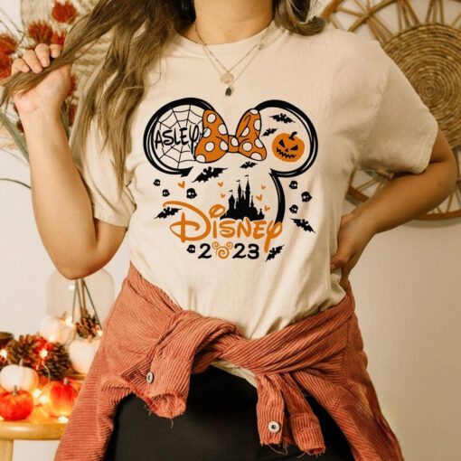 Disney Halloween Crew Shirt, Disney Custom Name Mickey Family Shirt, Disney Vacation 2023 Shirt