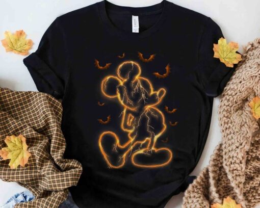 Disney Halloween Mickey Mouse Classic Pose Shirt, Mickey's Not So Scary Party Tee