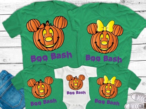 Disney Halloween Mickey and Minnie Pumpkin Shirts, Disney Halloween matching shirts, Disney Halloween Shirts