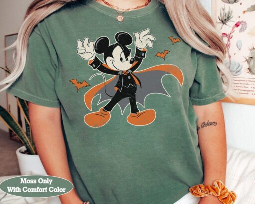 Disney Mickey Mouse Spooky Dracula Costume Halloween Shirt, Mickey's Not So Scary Party Tee