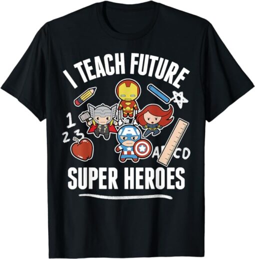 Valentine Day I Teach Super Heroes Graphic T-Shirt