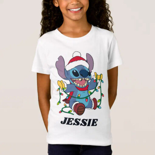 Stitch Christmas Lights T-Shirt