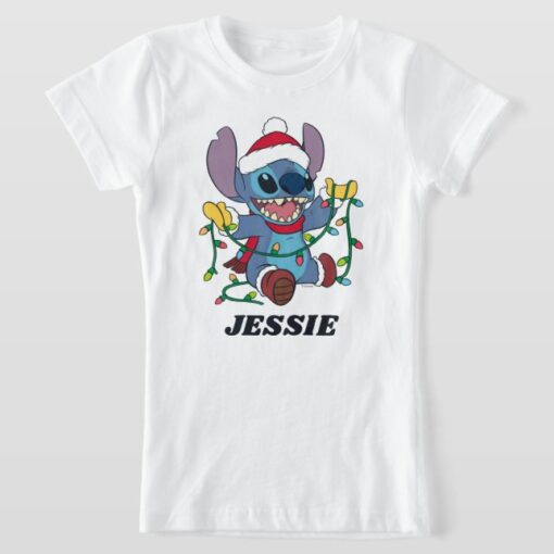 Stitch Christmas Lights T-Shirt